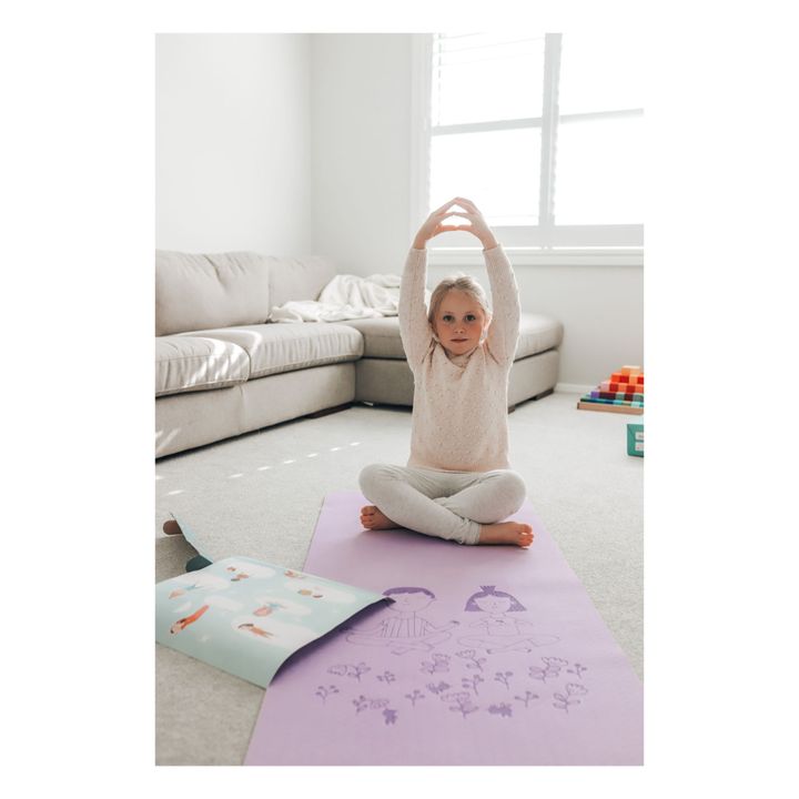 Tapis de yoga pour enfant | Violet- Image produit n°1