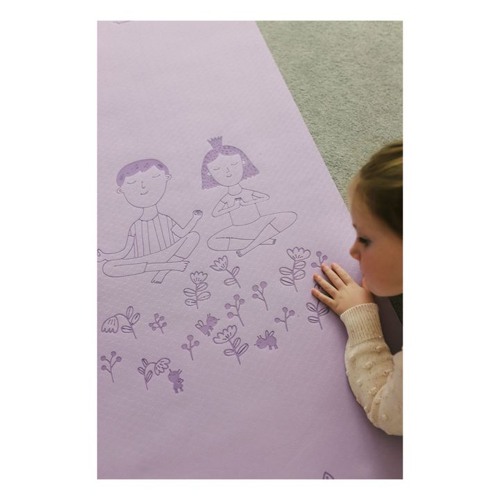 Tapis de yoga pour enfant | Violet- Image produit n°5