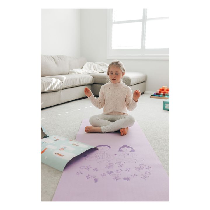 Tapis de yoga pour enfant | Violet- Image produit n°6
