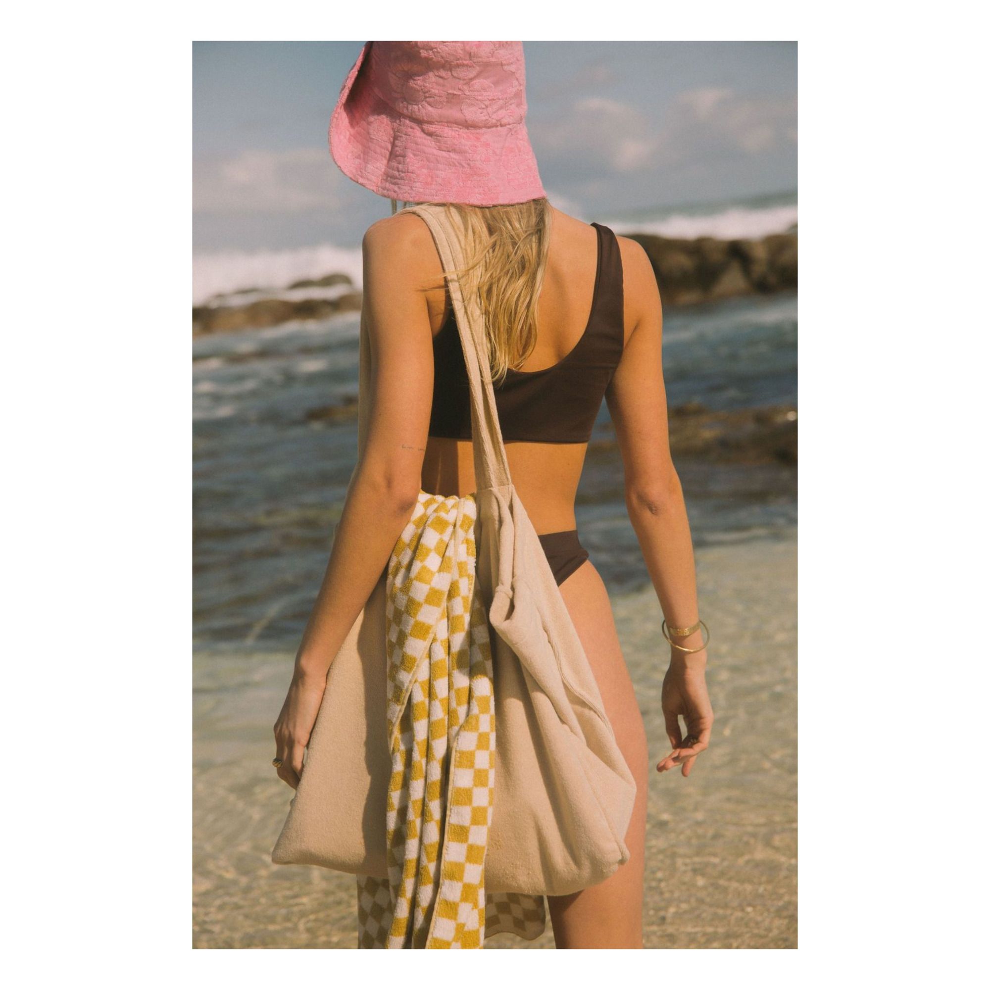 Terry Cloth Bag Beige- Product image n°4