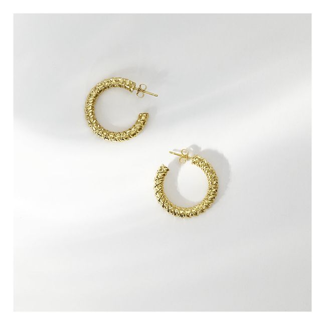 Charlotte - Large Hoop Earrings Gold