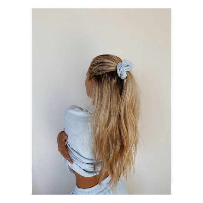 Terry Cloth Scrunchie - Exclusive Araminta James x Smallable | Light blue