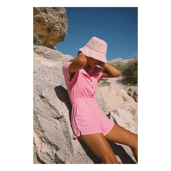 Mono corto tejido toalla Terry | Rosa Fushia