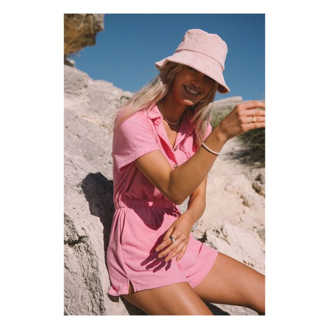 Mono corto tejido toalla Terry | Rosa Fushia
