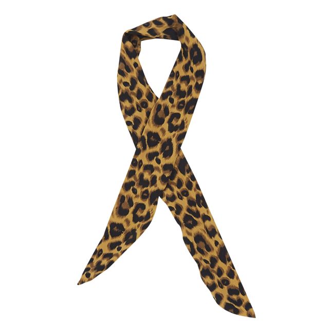 Leopard Print Headband Brown