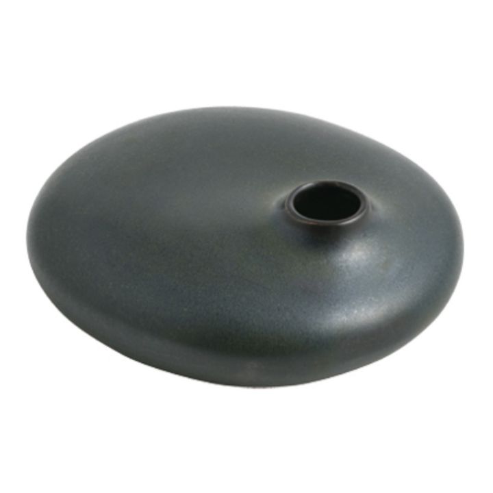 Sacco 01 Porcelain Vase | Black- Product image n°0
