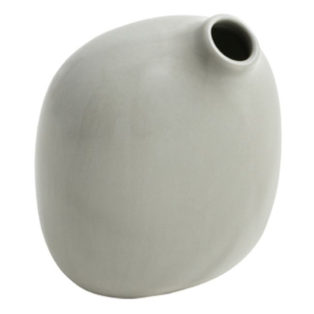 Vase Sacco 02 aus Porzellan Grau