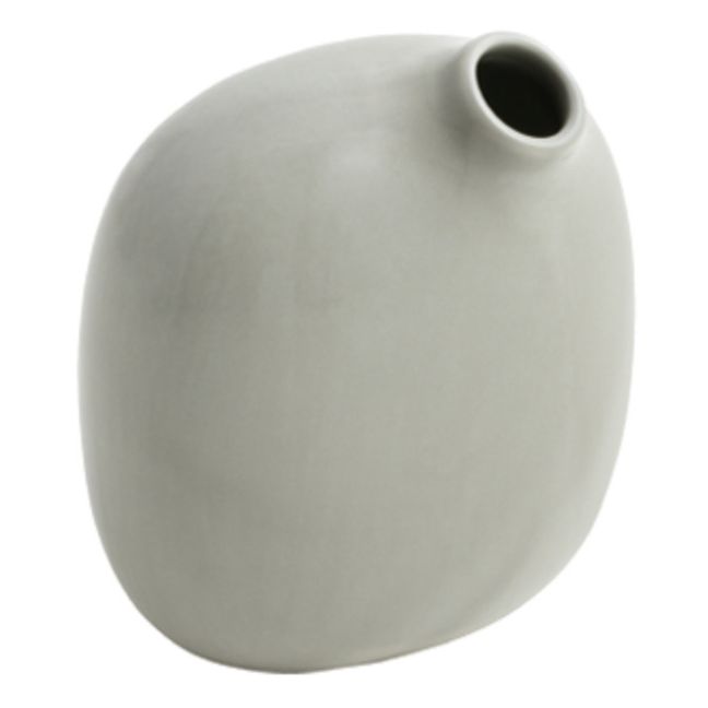 Vase Sacco 02 en porcelaine | Gris