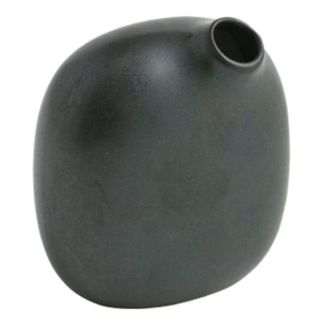 Vase Sacco 02 aus Porzellan | Schwarz- Produktbild Nr. 0