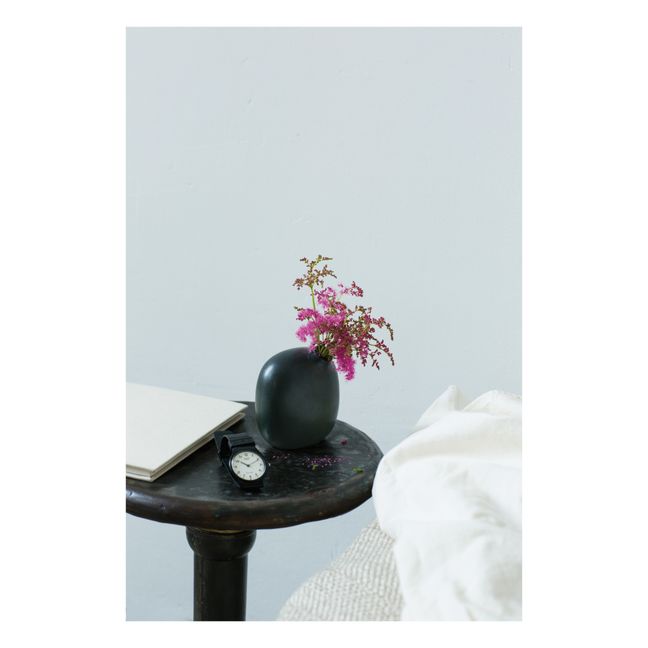 Vase Sacco 02 aus Porzellan | Schwarz