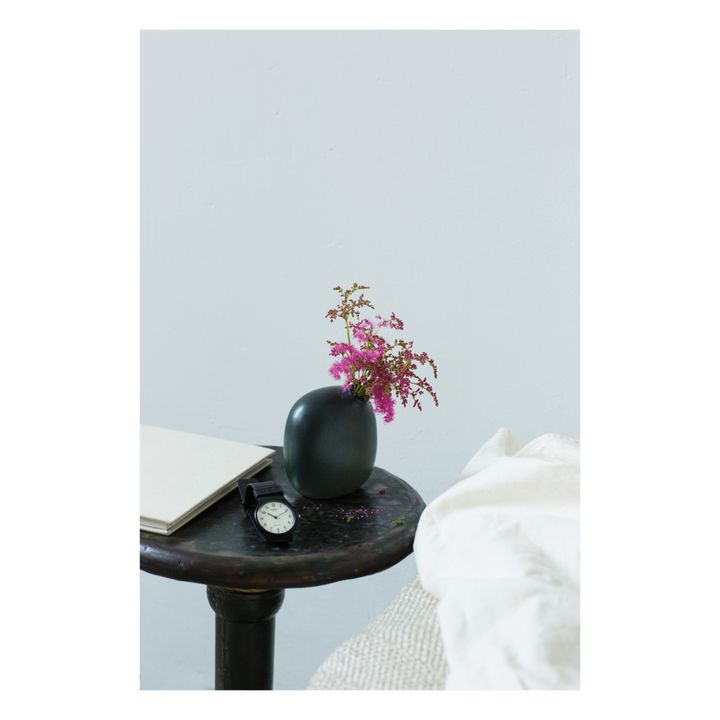 Vase Sacco 02 aus Porzellan | Schwarz- Produktbild Nr. 1