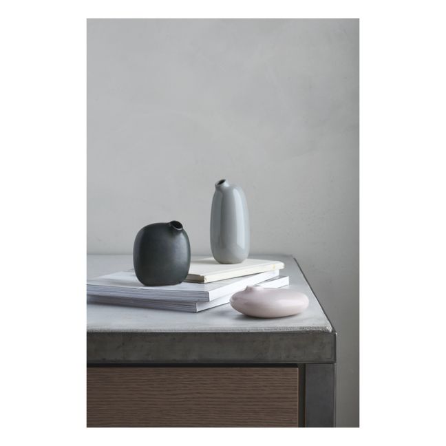 Vase Sacco 02 en porcelaine | Noir