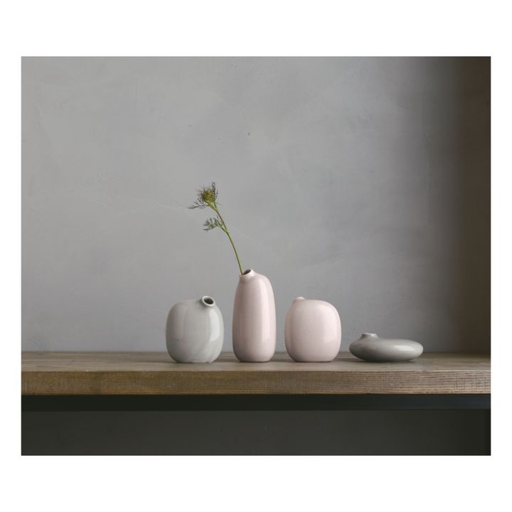 Vase Sacco 03 aus Porzellan | Rosa- Produktbild Nr. 1