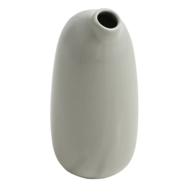 Vase Sacco 03 aus Porzellan Grau