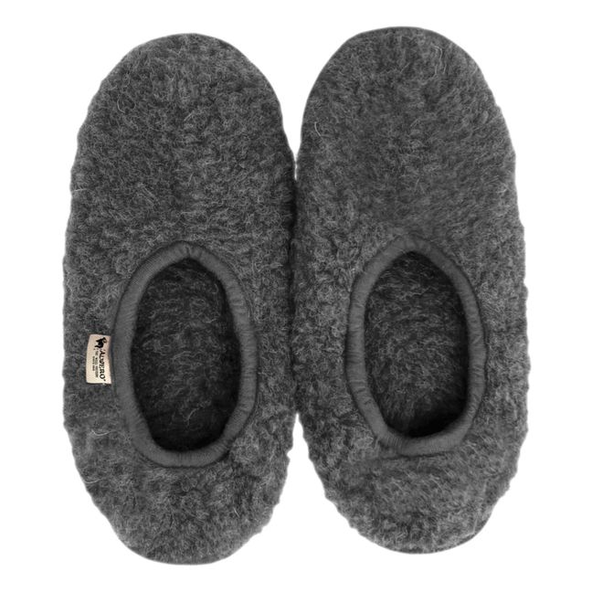 Chaussons Shearling | Gris anthracite