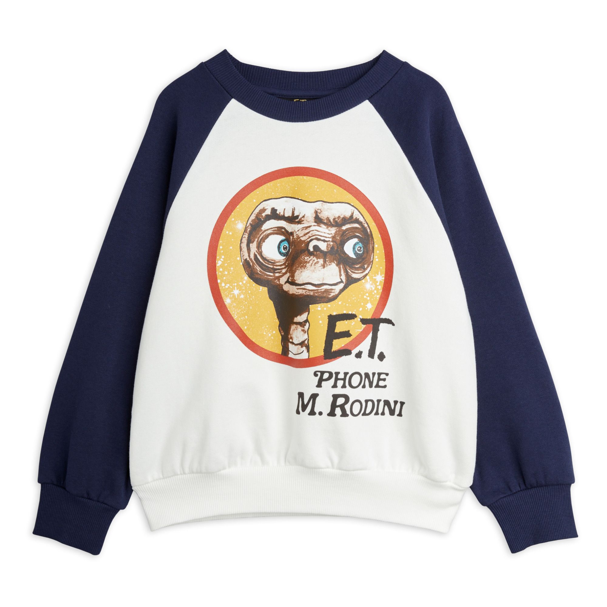 Mini Rodini - Sweat Coton Bio Mini Rodini x Capsule E.T - Fille - Blanc