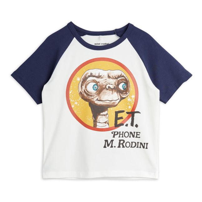 Organic Cotton T-shirt - Mini Rodini x E.T Capsule White