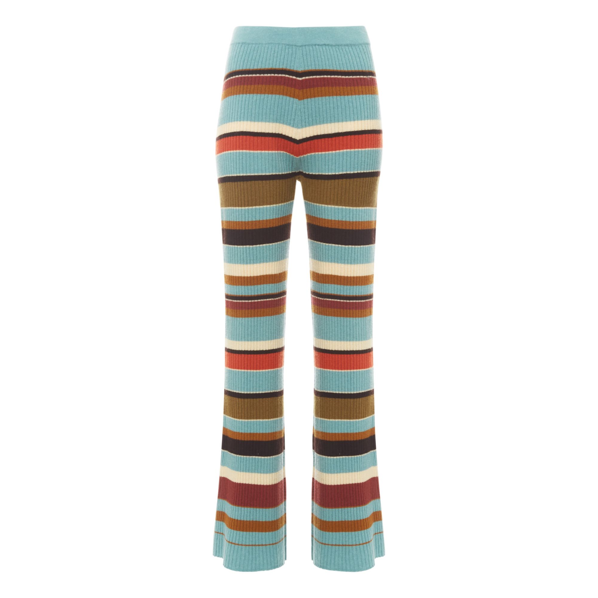 Ulla Johnson - Legging Rochelle Côtelé Rayures - Femme - Bleu Clair