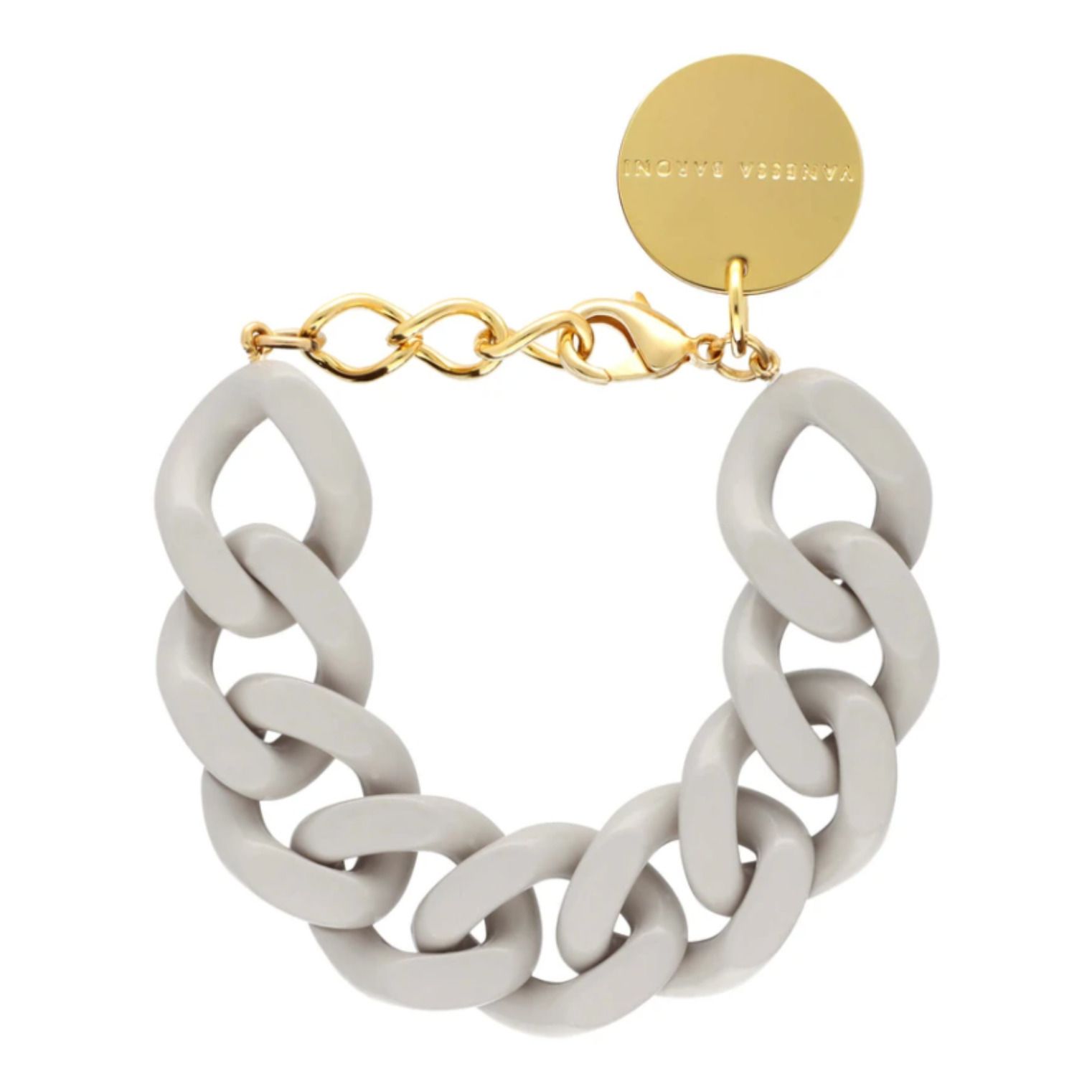Vanessa Baroni - Bracelet Flat Chain - Femme - Gris