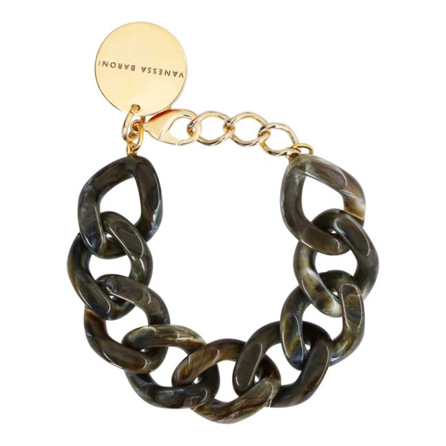 Flat Chain Bracelet | Brown