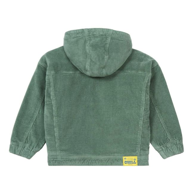 Veste Denim Fourrée Sherpa | Sauge