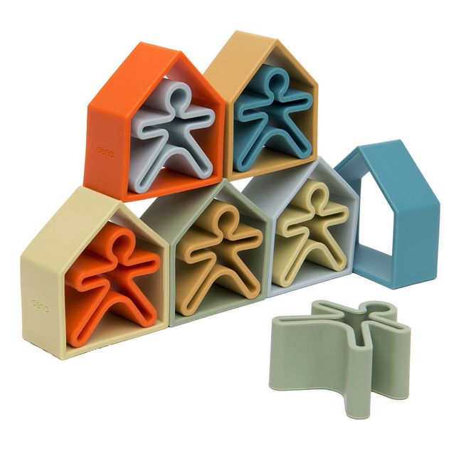 Silicone People and Houses - 12 Pieces