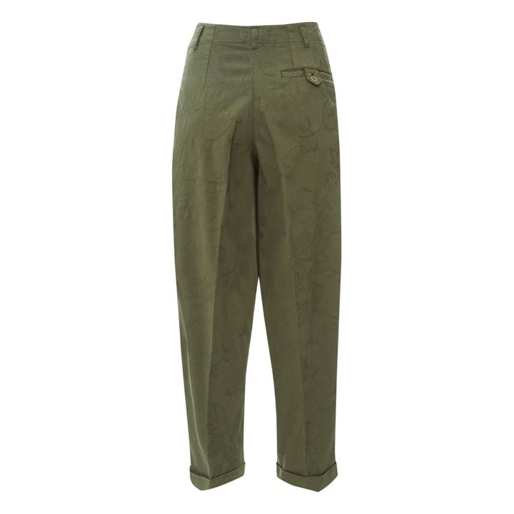 Pantalón de pinzas Keaton Verde Kaki- Imagen del producto n°7