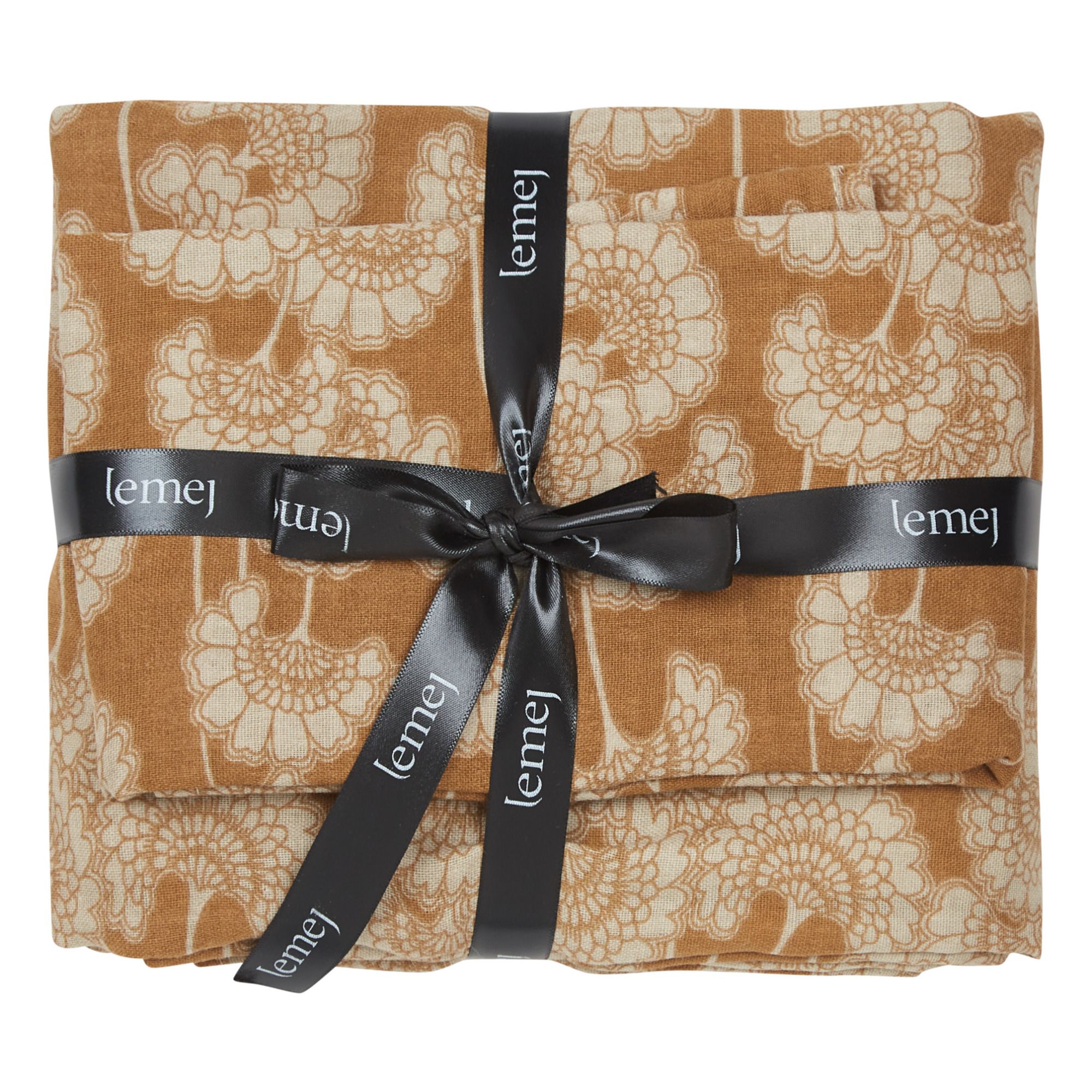 Lemej - Langes en coton bio - Set de 2 - Ocre