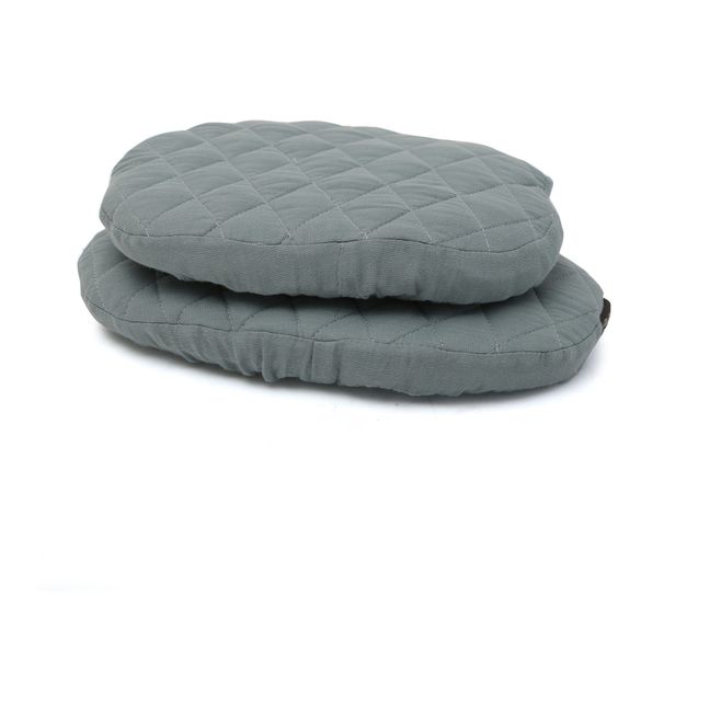 Cotton Muslin Seat Cushions for Tibu Chair Storm Grey