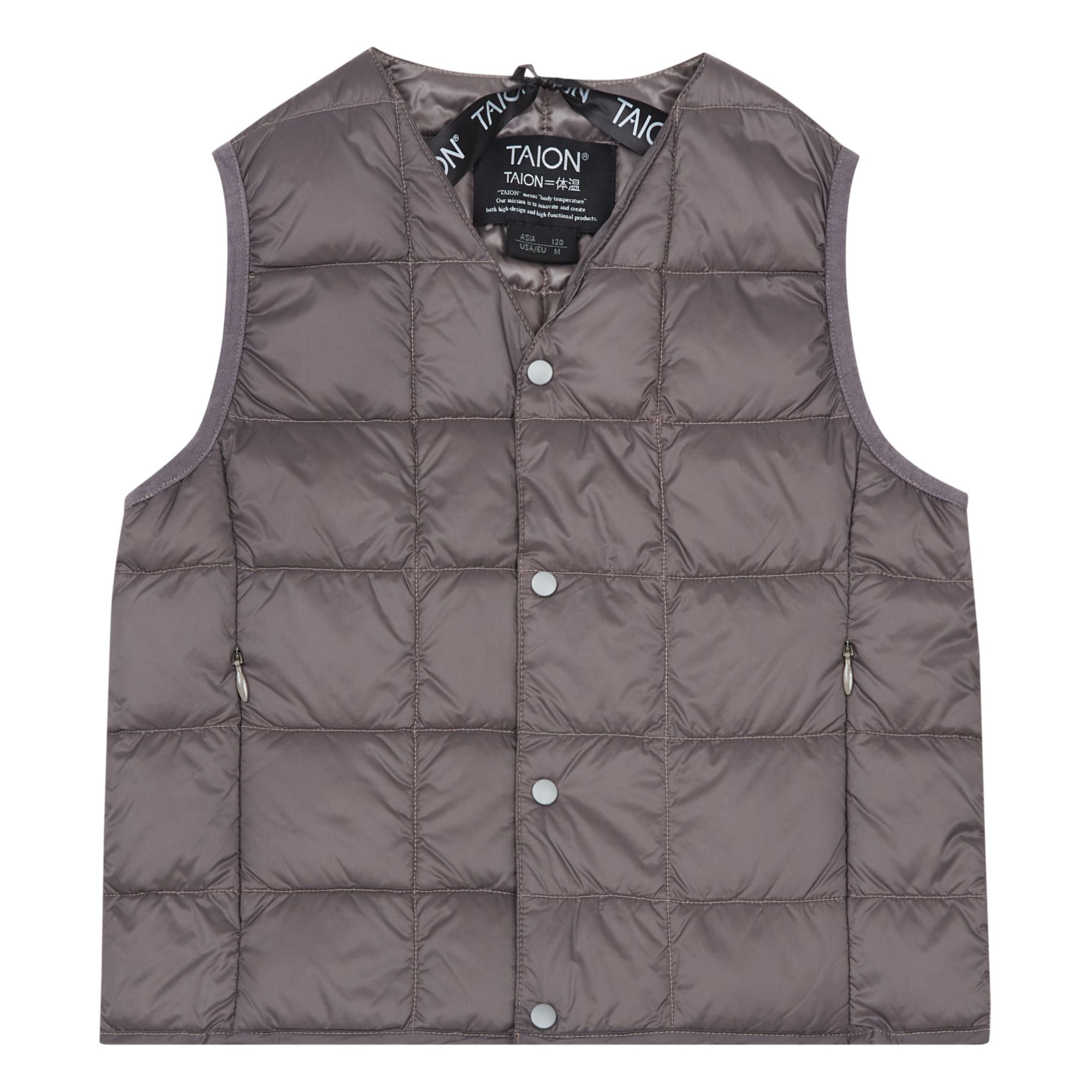 Taion - Doudoune Sans Manches - Fille - Gris