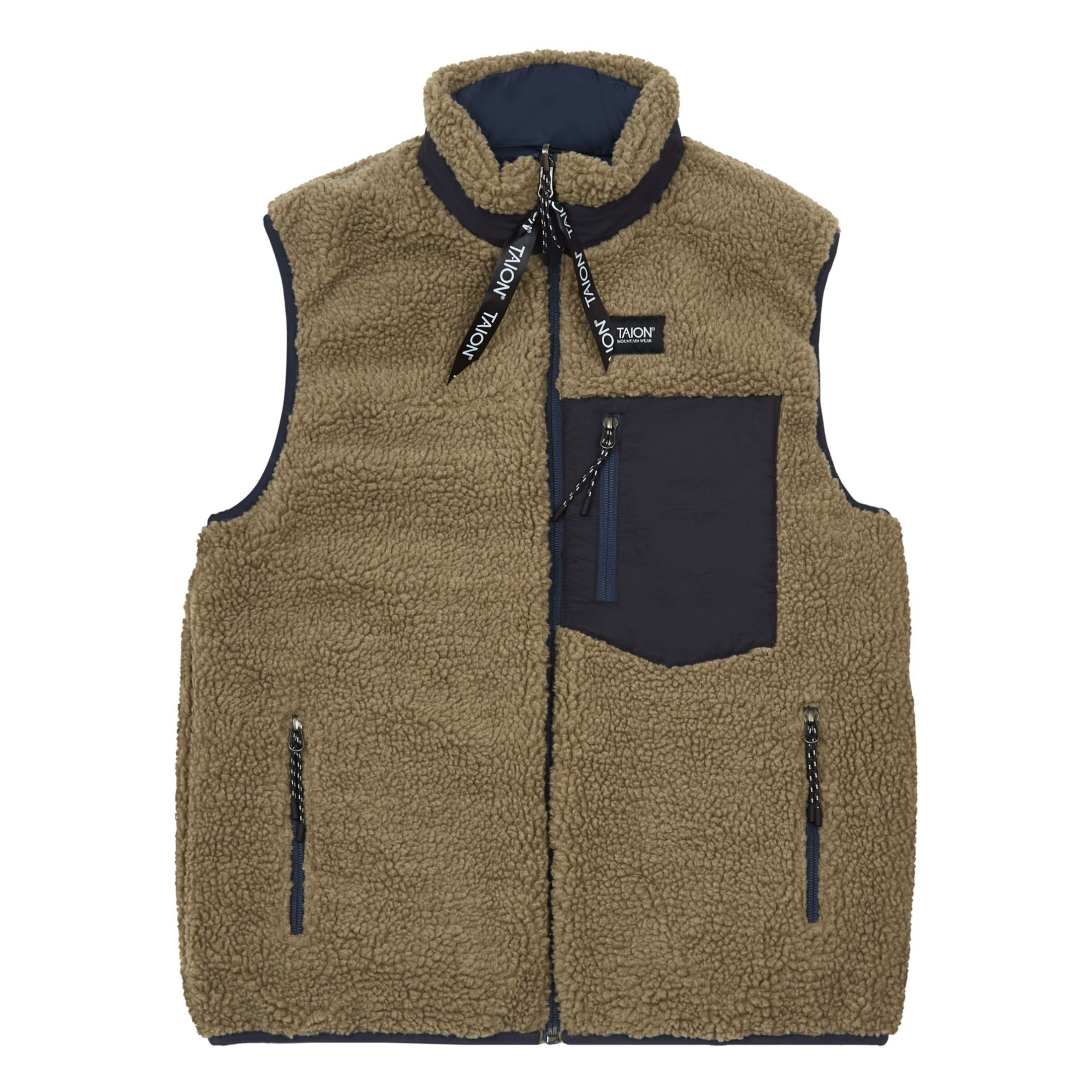 Reversible Puffer Vest - Adult Collection - Beige- Product image n°0