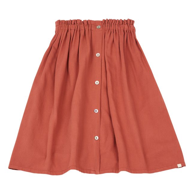 Exclusive Möm(e) x Smallable -  Adelaide Organic Cotton Skirt Ruggine