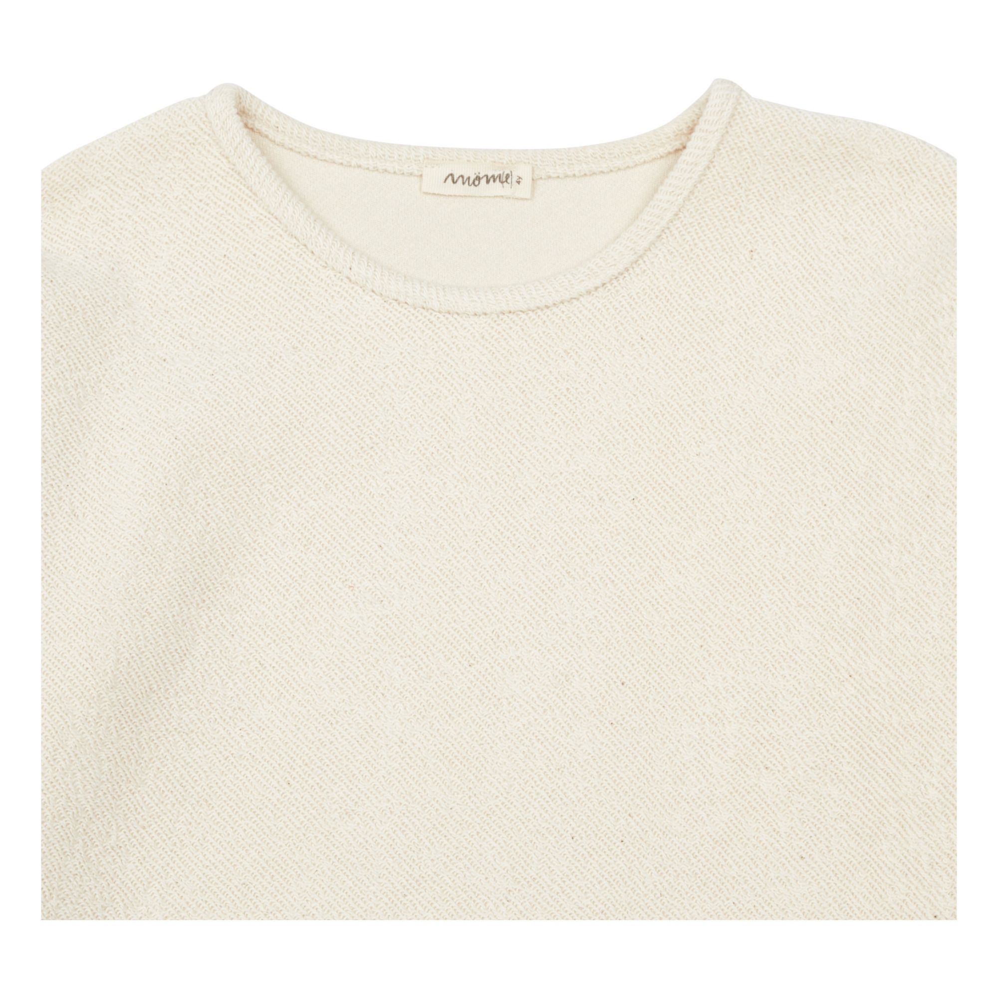 Pedro Organic Cotton Sweatshirt Ecru- Product image n°1