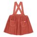 Exclusive Möm(e) x Smallable - Maria Corduroy Suspender Skirt Rust- Miniature produit n°0