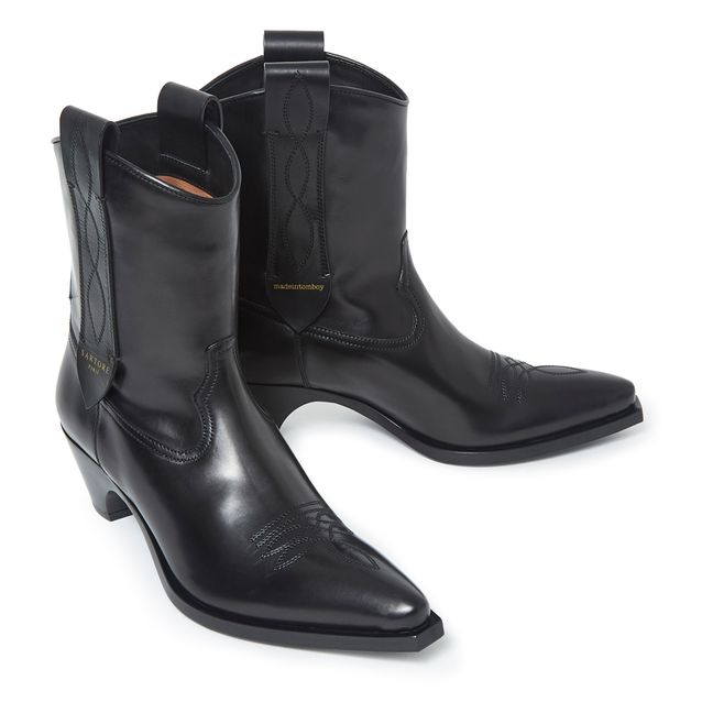 Botas Justine - Hechas en Tomboy x Sartore | Negro