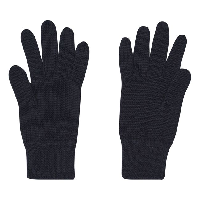 Par de guantes de algodón | Azul Marino