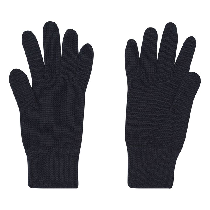 Cotton Gloves | Navy blue- Product image n°1