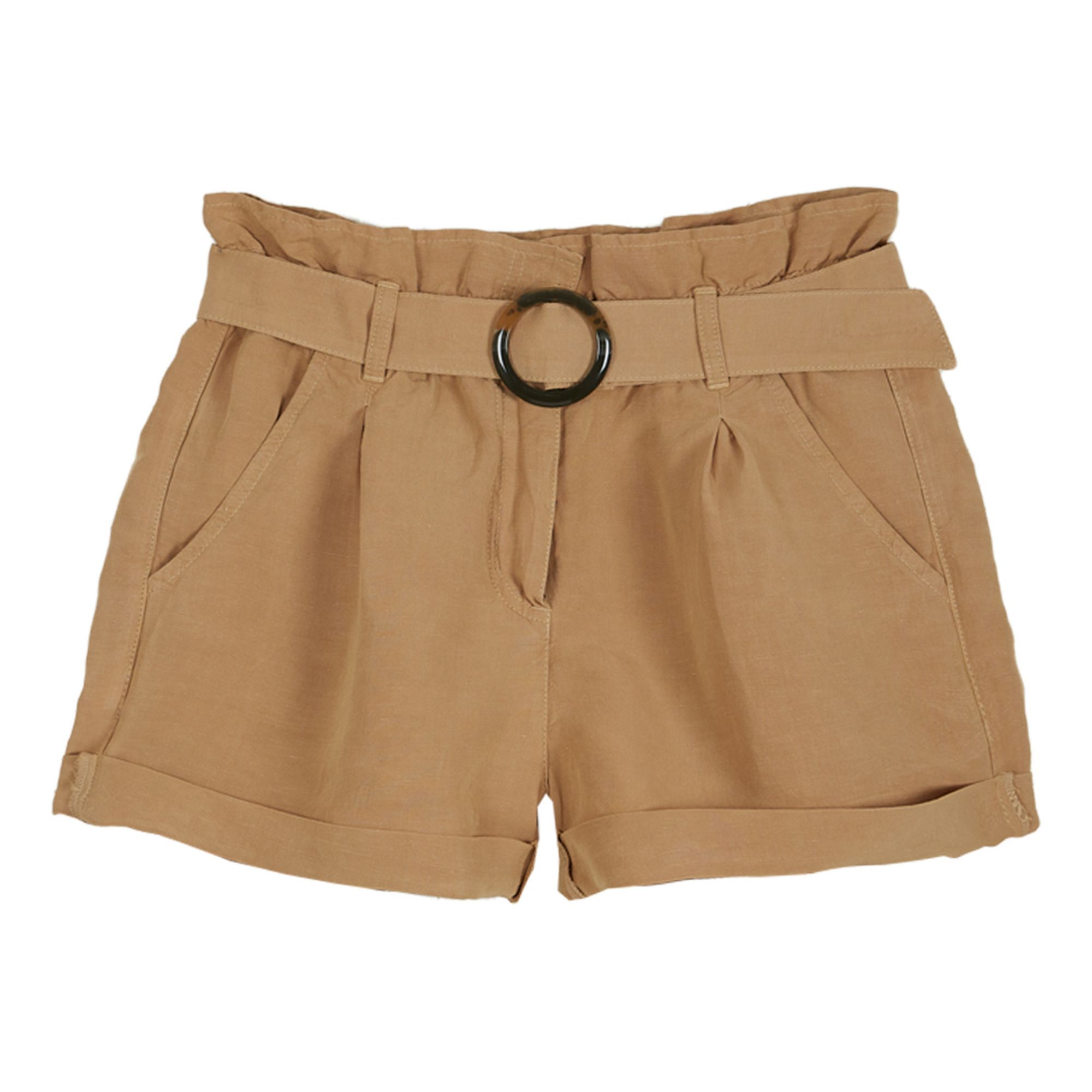 Pantaloncini in lino - Collezione Donna - Beige Emile et Ida Moda Adulto