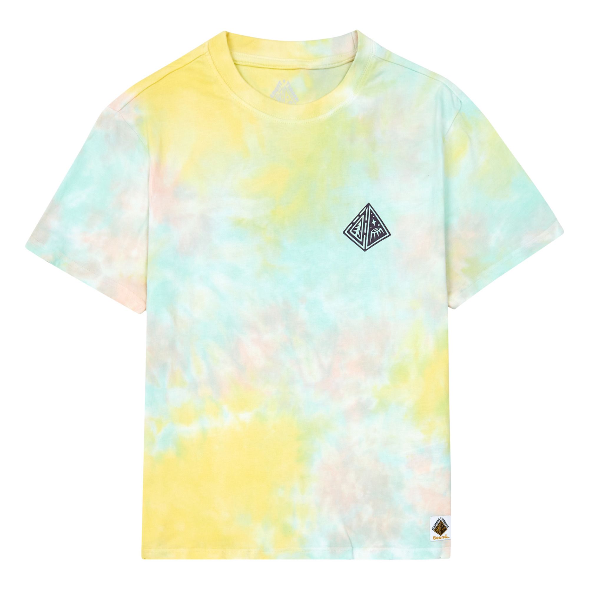 T-Shirt Tie & Dye Elliptical - Herrenkollektion - Gelb- Produktbild Nr. 1
