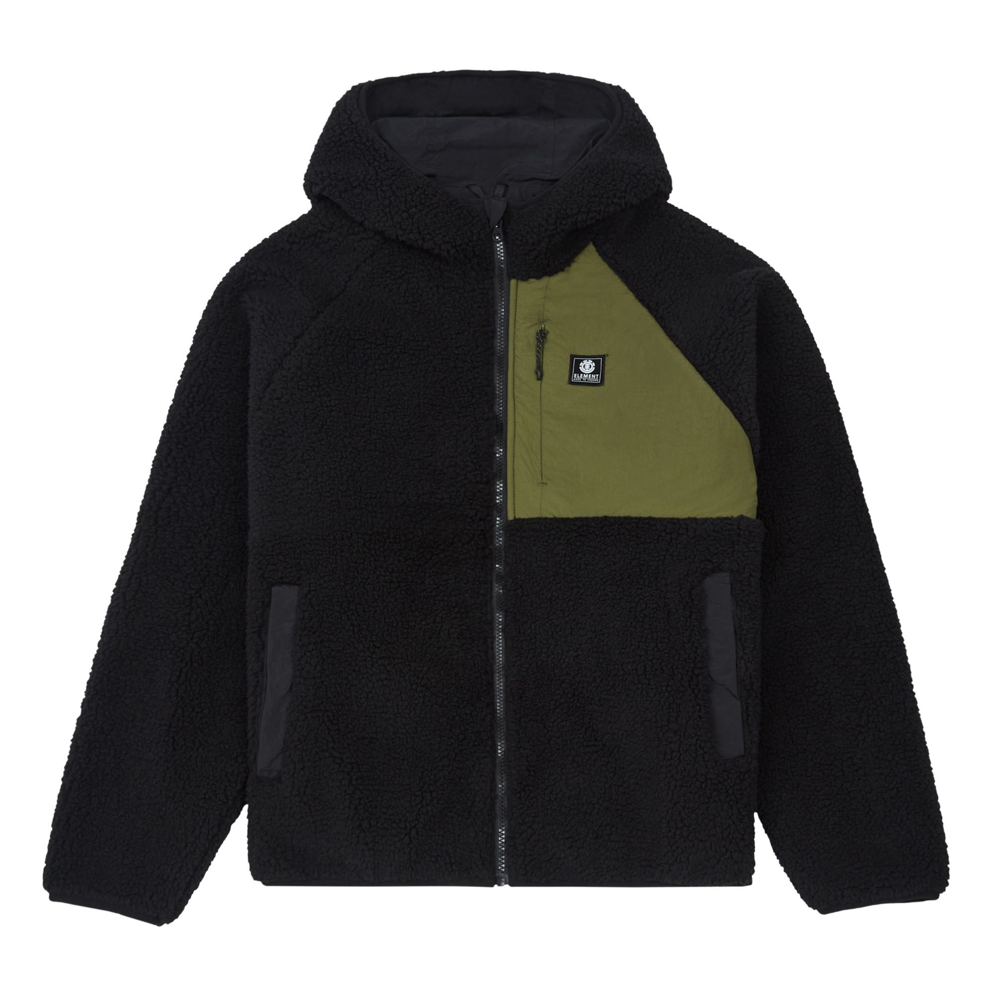 wolf zip up fleece