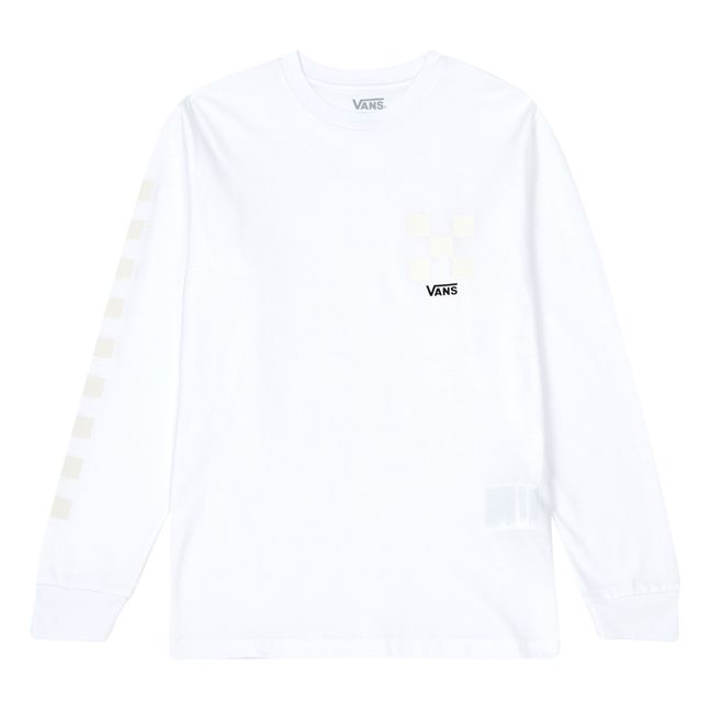 Checkerboard T-shirt - Adult Collection- Bianco