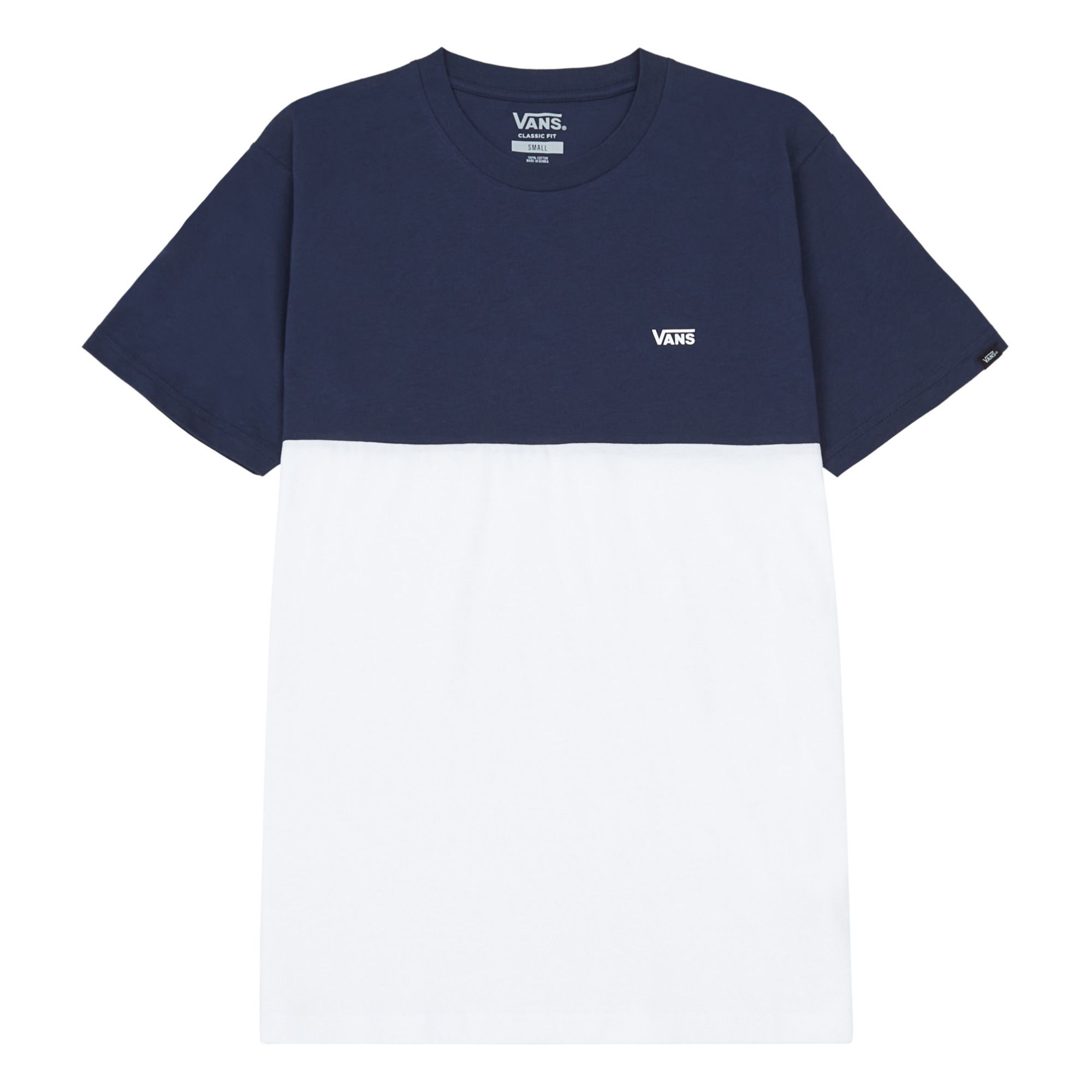 Vans - T-shirt Bicolore - Collection Adulte - - Homme - Bleu