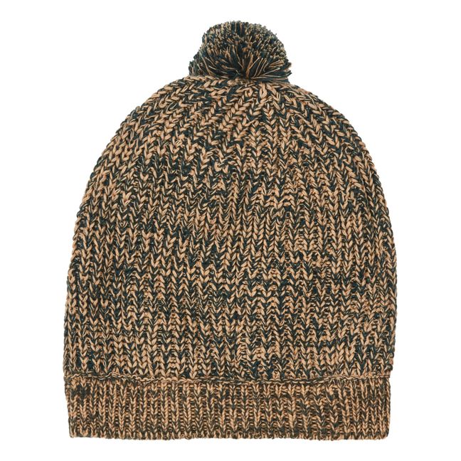 Wool and Cotton Beanie Green