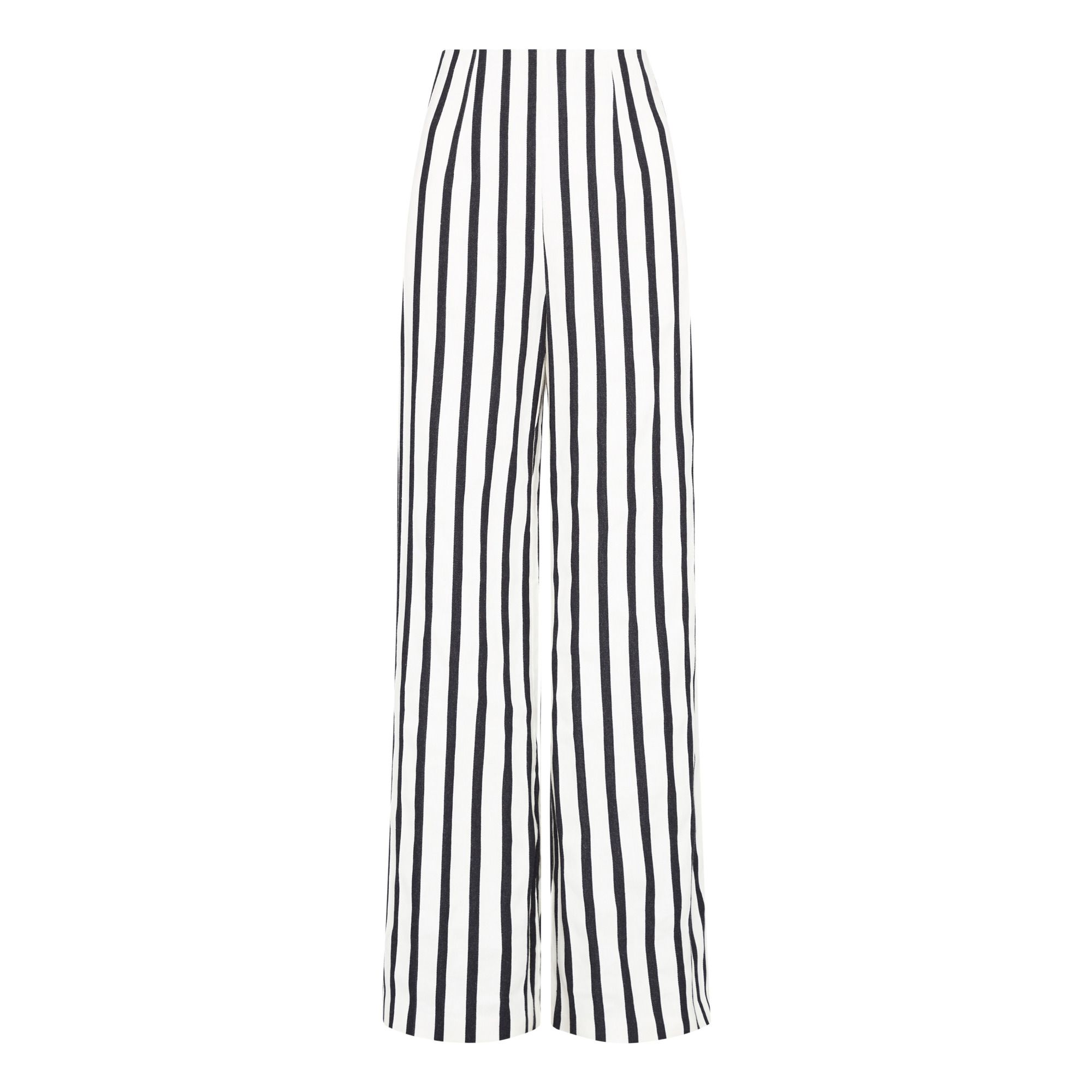 Amo Linen Striped Trousers Ivory St 