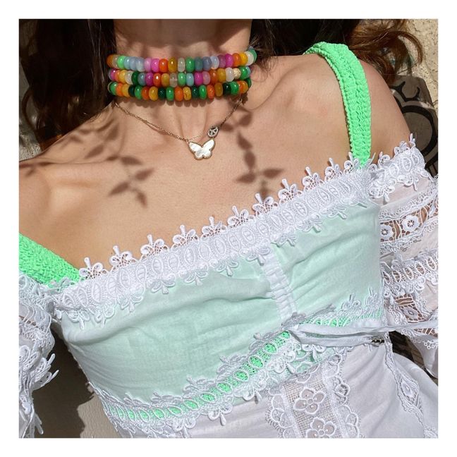 Rainbow Necklace | Pink