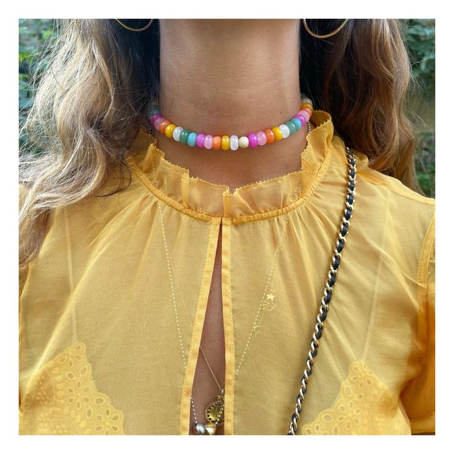 Rainbow Necklace | Pink