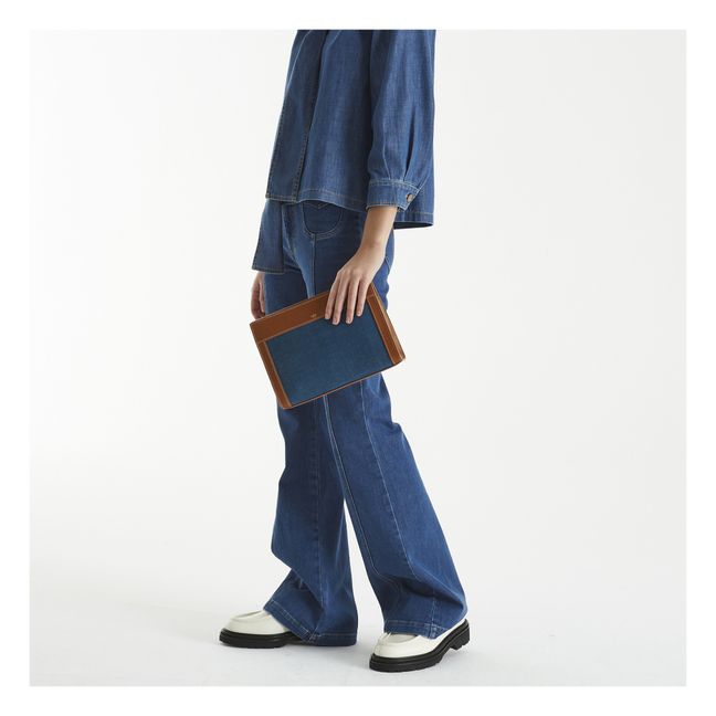 Borsa bi-materiale Gourmette | Camel