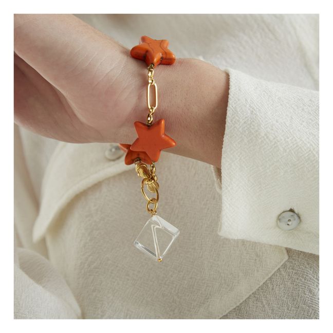 Star Chain Bracelet | Orange