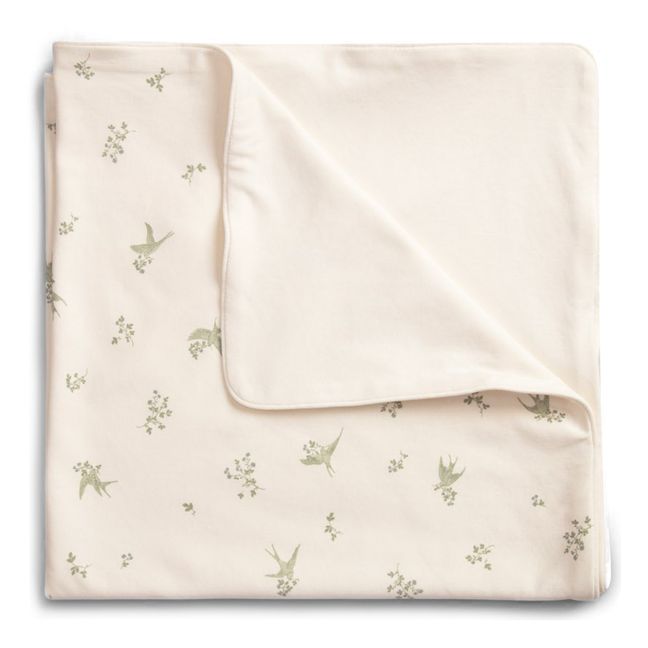Cotton Jersey Cover Swallows Pale green
