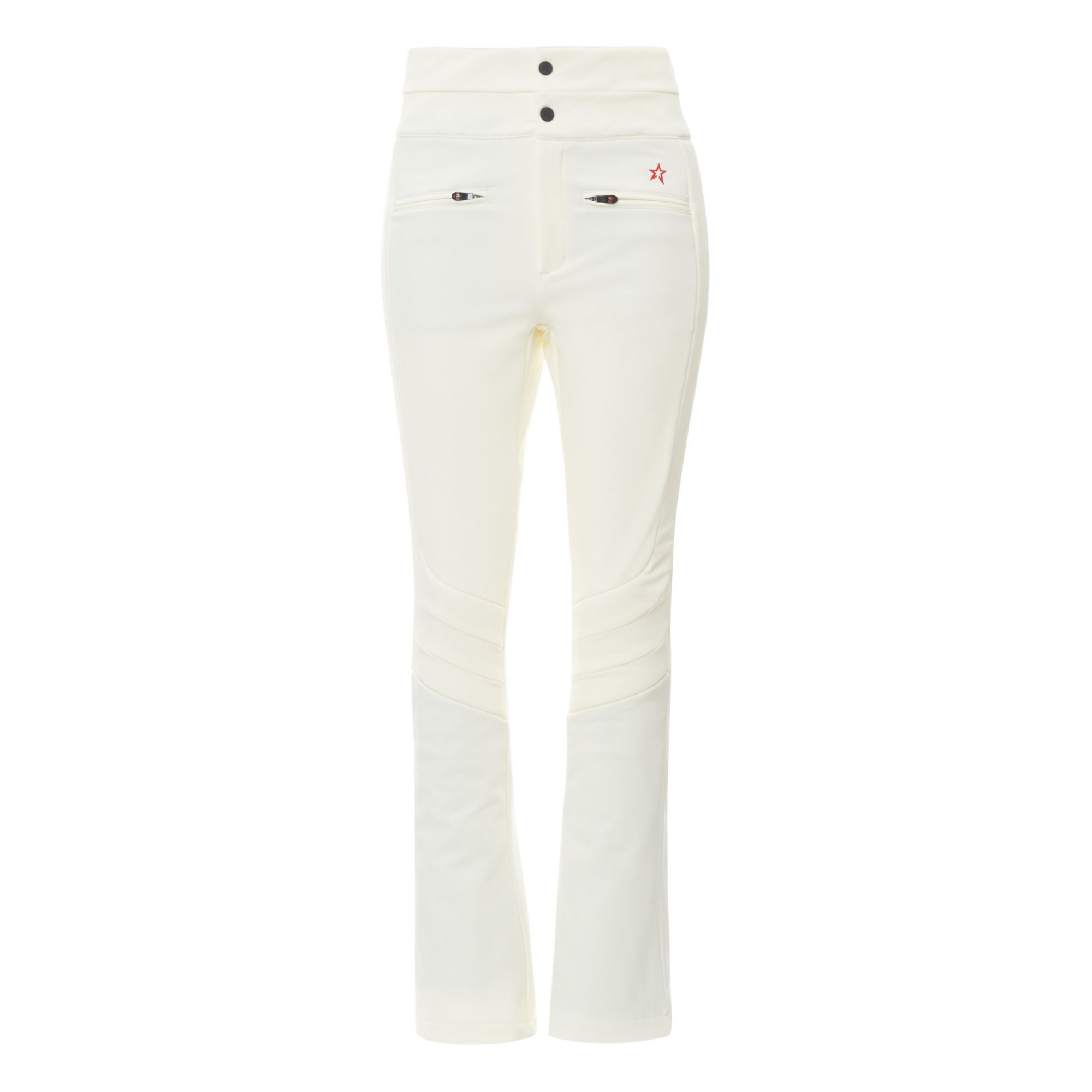 Aurora High Waist Flare Ski Trousers | White